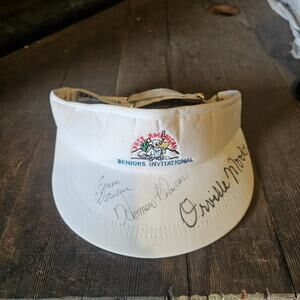 Pace American Senior Autographed Signed Golf Country Club Vintage Visor